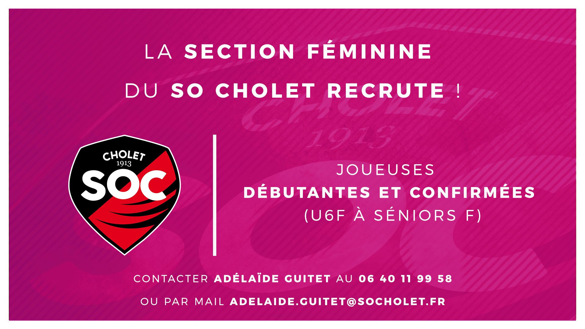 Visuel Recrutement Filles